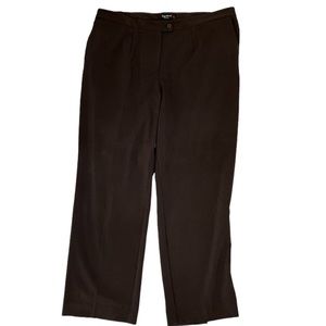 Maggie Barnes Stretch Waist Brown Trouser Pants, Women's 20W Average